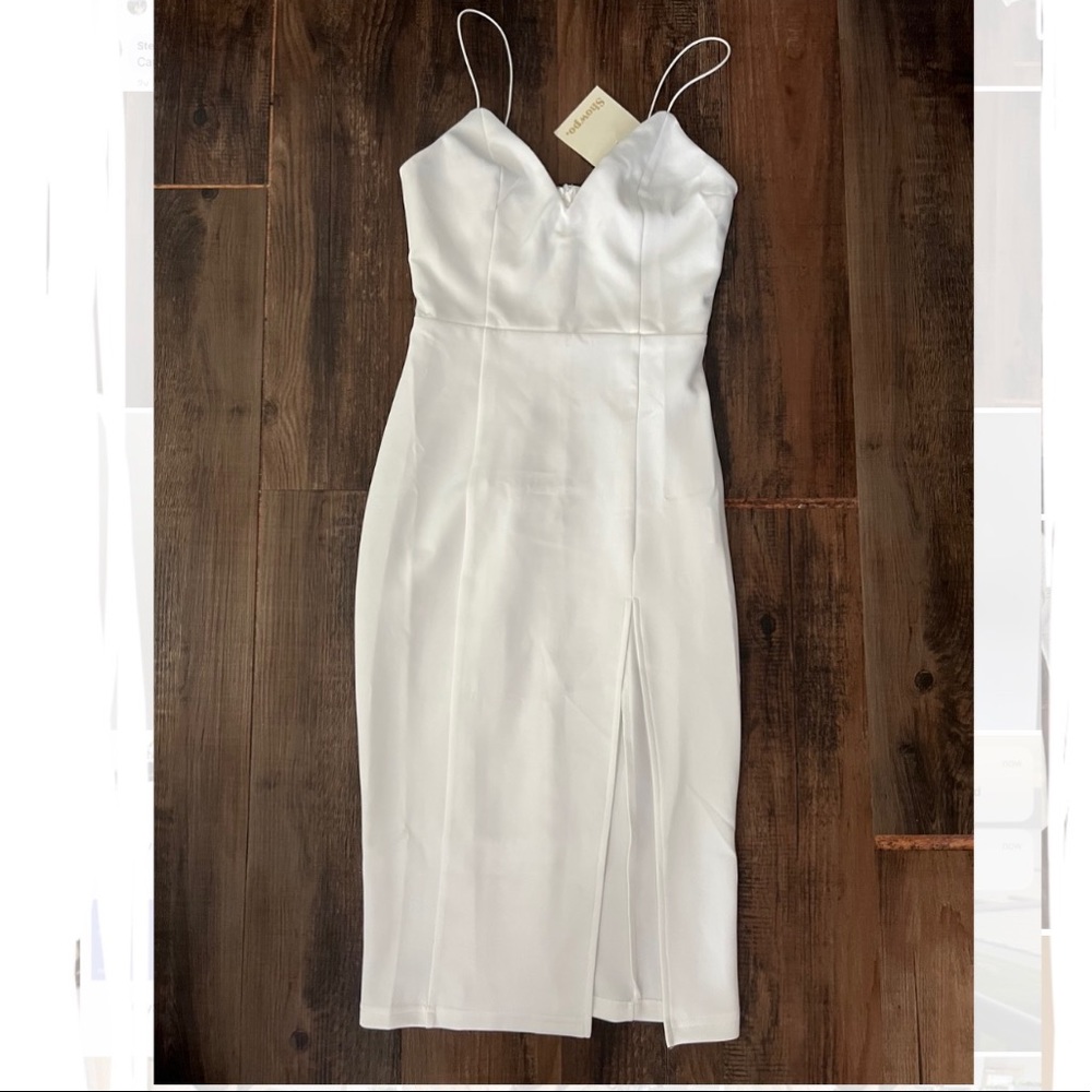 White bodycon dress NWT!